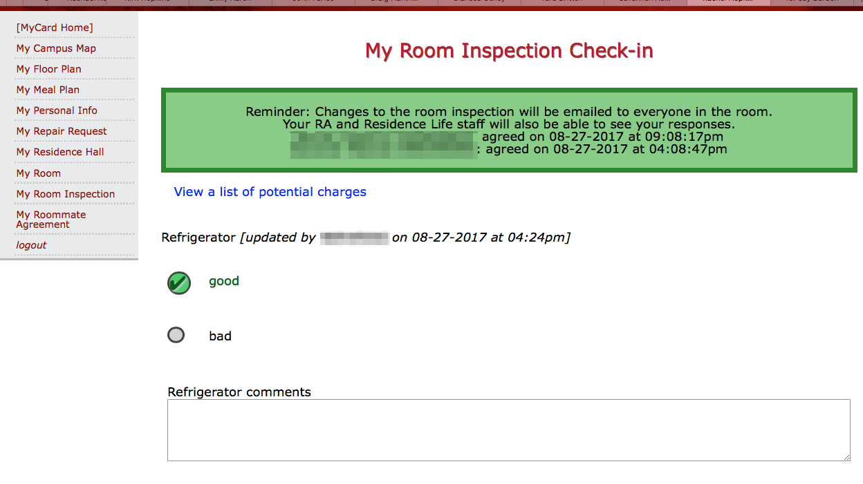 My Room Inspection